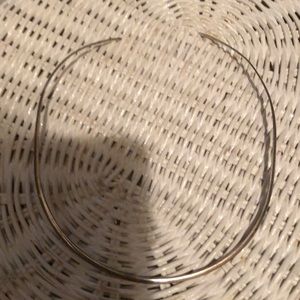 Sterling silver collar necklace